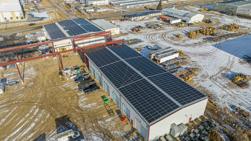 Industrial Solar Install Spruce Grove
