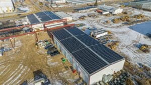Industrial Solar Install Spruce Grove