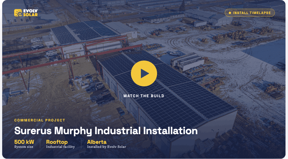 Watch Industrial Solar Installation Timelapse
